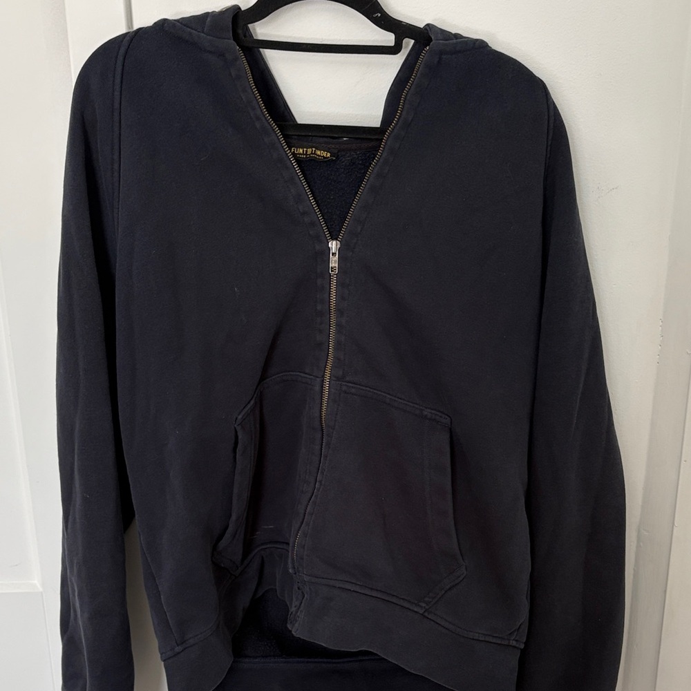 Navy Zip-Up Hoodie